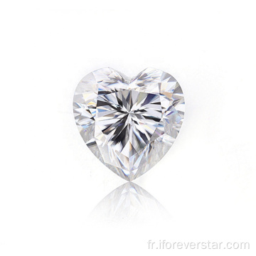 Def ex-vg gra 1carat coeur lâche Moissanite diamant